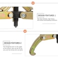 thumbnail image 2 of 1 Pce Extracteur de Roulement à Trois Griffes Durable Simple Extracteur de Roulement, 2 of 7