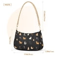 thumbnail image 3 of FORMRS Womens Shoulder Bag with Chain Strap Clutch Purse Cute Tote Handbag, Pixel Cat, 3 of 7