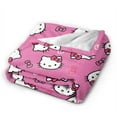 thumbnail image 3 of Hello Kitty Throw Blanket, Cozy Flannel Blankets For Boys Girls, Super Soft Warm Blanket For Couch Sofa Bed, 3 of 9