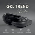 thumbnail image 6 of GKL Trend Helios Sandals with Flexible, Non-Slip, & Waterproof Material for Women, Men, Children, One Buckle Rubber Unisex Eva Sandals for Summer - Black, 6 of 7