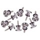 thumbnail image 3 of 10 botones para correa de guitarra (pasadores finales para guitarras clásicas, eléctricas y bajos) Plata, 3 of 9