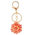 thumbnail image 4 of Llavero de flores Sunnimix encanto colgante regalo naranja Cinco hojas, 4 of 7