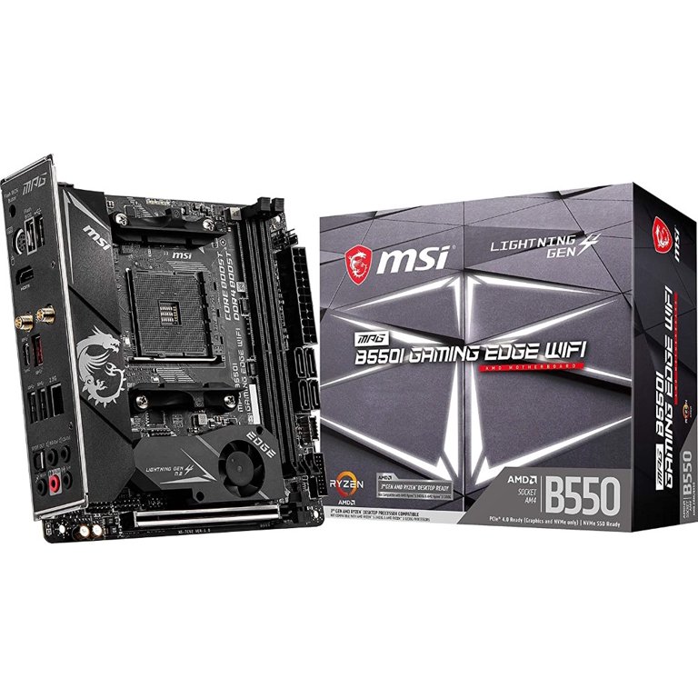 MSI MPG B550I Gaming Edge WiFi Gaming Motherboard - Walmart.com
