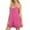Hot Pink, variant on UAMVSH Jumpsuit for Women Summer Beach Sleeveless Workout Short Rompers Loose Spaghetti Strap Scoop Neck Pockets Overalls
