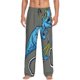 thumbnail image 1 of Fotbe Fun Riding Dinosaur Pantalones de Pijama para Hombre, Pantalones de Dormir, Pantalones de Casa con Cintura Ajustable y Bolsillos-X-Large, 1 of 6