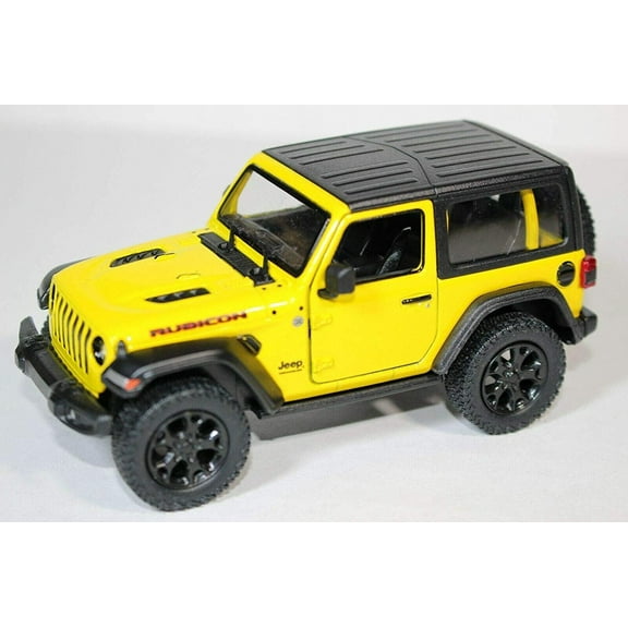 2018 Jeep Wrangler Rubicon Hard Top Yellow - Kinsmart P/B