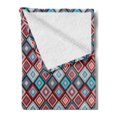 thumbnail image 2 of Aztec Soft Flannel Fleece Throw Blanket, Rhombus Vintage Mexican Pattern with Historical Moroccan Effects, Cozy Plush for Indoor and Outdoor Use, 70" x 90", Multicolor, by Ambesonne, 2 of 5
