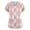 Light pink, variant on Stichou Women's Easter Scrub Tops 2026 Bunny Eggs Print Cute Short Sleeve Shirts Soft V-Neck Lightweight Clothes with Pockets Ginger L