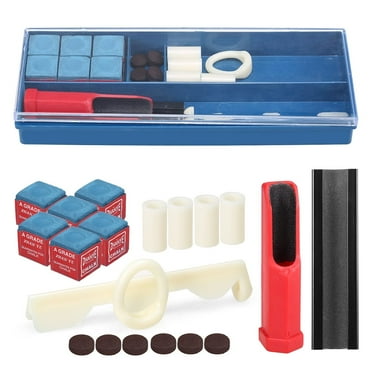 Anself 20-IN-1 Billiard Kit Cue Tool Billiard Chalk Pool Cue Tips Cue Stick Ferrules Cue Clamp Cue Trimmer Included