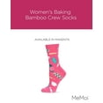 thumbnail image 2 of MeMoi Women's Baking Bamboo Crew Socks - Womens - Female, 9-11, Magenta, 2 of 7