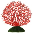 thumbnail image 1 of Adorno de plantas de Coral artificiales de plástico, decoración de acuario bajo el agua, color rojo, 1 of 5