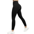 thumbnail image 1 of Yoga Pants with Pockets, Long Solid-Color High-Waisted Stretch Pocket Yoga Pants, 1 of 9