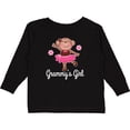 thumbnail image 3 of Inktastic Grammy Girl Ballerina Monkey Girls Long Sleeve Toddler T-Shirt, 3 of 5