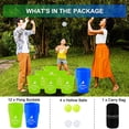 thumbnail image 4 of Set de juego Aivalas Yard Pong Outdoor Glow Toss con 12 cubos, 4 of 6