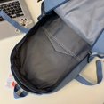 thumbnail image 2 of Woman Backpack Fashion Simple School Bags Large Capacity for Vacations (Blue), 2 of 10