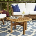 thumbnail image 2 of Modern Contemporary Urban Design Outdoor Patio Balcony Garden Furniture Lounge Coffee Table, Wood, Natural, 2 of 6