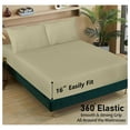 thumbnail image 4 of TiaGOC 100% Cotton Sheets for Size Bed - Crispy Cooling Percale Sheets - Breathable & Durable Sheet Set - Deep Pocket 16 Inches (Fits up to 18") - Sage Green - 3 Pieces, 4 of 7
