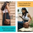 thumbnail image 4 of Madosh Purses for Women Genuine Leather Small Sling Evening Purse Crossbody Bag Ladies Shoulder Satchel, 4 of 5