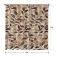 thumbnail image 5 of Waterproof Beautiful Colorful Floral Shower Curtain 72x72 Inch Boho Style Polyester Unique Shower Curtain for Bathroom Hotel Home Decor with 12 Plastic Hooks, 5 of 5