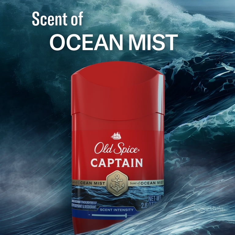 Old Spice Antiperspirant Deodorant for Men Captain Scent 2.6 oz