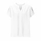 thumbnail image 4 of Tops de Encaje de Manga Corta para las Mujeres Blusa de Suéter de Cuello Redondo Sólido, Top de Fiesta Casual con Forro Interior, 4 of 8