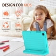 thumbnail image 3 of BMOUO Kids Case for Onn 10.1" Gen 4 2024 (Model:100135925) Tablet, Shockproof Light Weight Handle Stand Case for Walmart Tablet 10.1 inch 2024 (Gen 4), Teal, 3 of 7