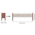 thumbnail image 3 of HuiXinOu Outdoor Wooden Garden Fence Panels - Decorative Yard Trellis for Flower Beds Vegetable Gardens Lawns and Perimeter Barriers, 3 of 6
