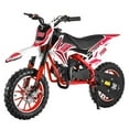 thumbnail image 6 of Seipouy 2025 Upgrade 49cc Kids Dirt Bike with Dual Disc Brakes, 2-Stroke 30KM/H Gas Pitbike - Reinforced Chain Guard & Anti-Slip Tires Mini Motocross for Off-Road (100kg Load), 6 of 9