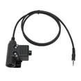 thumbnail image 1 of Adaptador de walkie talkie Cable de auriculares, Radio Walkie Talkie Auriculares Adaptador PTT Cable de auriculares PTT Conector de walkie talkie Durabilidad extendida Jadeshay A, 1 of 8