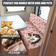 thumbnail image 5 of HELLHERO Stretch Rv Dinette Cushion Covers with Strawberry Floral, 2 Piece Polyester Covers Fit for Camper Dinette Booth Seats and Sofa, 5 of 9