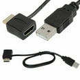 thumbnail image 2 of HEVIRGO HDMI-compatible Male to Female Connector USB 2.0 Charger Cable Spliter Adapter Extender, 2 of 5