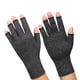 thumbnail image 4 of Guantes deportivos de medio dedo, antideslizantes, transpirables, cómodos, de tejido de punto, guantes de compresión para artritis, gris jaspeado, M, 4 of 12