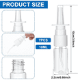 thumbnail image 4 of 7 Pcs Nasal Spray Bottle, 10ML Clear Small Empty Nose Spray Bottle Reusable Fine, 4 of 12