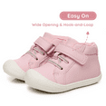 thumbnail image 5 of Apakowa Toddler First Walker Baby Boots for Boys and Girls – Baby Sneakers Style with Wide Toe Box, Easy Strap & Non-Slip Sole (Size 4-9 Toddler), 5 of 7