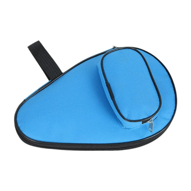 Funda de paleta de pingpong, bolsa de murciélago, bolsa de transporte de protección versátil, bolsa protectora, contenedor para deportes de interior, Azul