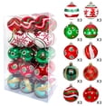 thumbnail image 2 of 30 Pcs Christmas Ornaments Sets 2.36in Christmas Ball Decoration Shatterproof Christmas Tree Ornaments Painted Xmas Balls Bulbs for Holiday Wedding Party Christmas Tree Decoration, 2 of 9