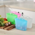 thumbnail image 4 of Visland 1L Silicone Storage Bag Good Seal Food Preservation Organizer Fridge Fruit Storage Pouch Microwave Steam Disinfection Bag Food Heating Bag, 4 of 8