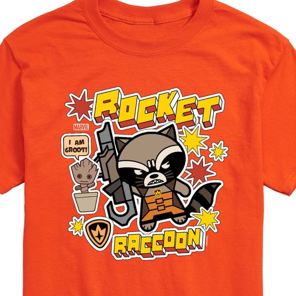 Guardians Of The Galaxy - Rocket Stickers - Men's Short Sleeve Graphic T-Shirt