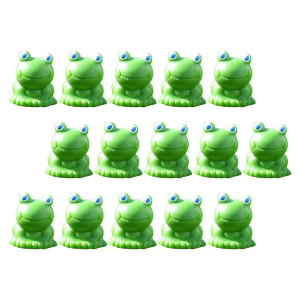 45 figuras de ranas en miniatura para decoración de paisajes, estatuas de juguete de conejo para exteriores