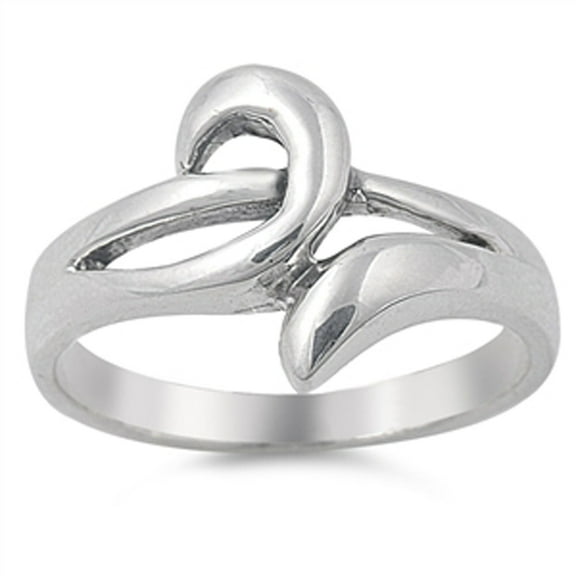 Criss Cross Wave Knot Chic Boho Ring .925 Sterling Silver Band Jewelry Female Male Unisex Size 7