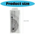 thumbnail image 5 of 4 Pcs 15cm Ruler Set Plastic Math Geometry Set Math Protractor Drawing Tool, 5 of 13