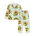 thumbnail image 1 of Fotbe Avocado Doing Sport Conjunto de Pijama de Manga Larga para Mujer con Estampado, Ropa de Dormir de 2 Piezas, Conjunto de Casa Suave y Cómodo con Bolsillos-Medium, 1 of 7