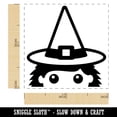 thumbnail image 2 of Peeking Witch Halloween Self-Inking Rubber Stamp Ink Stamper - Black Ink - Small 1 Inch, 2 of 7