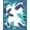 Blue, Pattern 18, variant on ODIKA 4'x6' Machine Washable Non-Slip Area Rug, Geometric Palm Bloom Tropical Leaf Motif High Traffic Rug, Teal, 199227