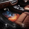 thumbnail image 6 of Vsdgher Red And Blue Fire Cloud Dragon Car Foot Mat Set of 4 Pieces Universal Floor Liner Car Accessories Fits Most Cars, Trucks, Vans, sedans, SUV, 6 of 7