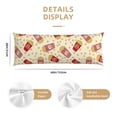 thumbnail image 2 of Naloa Cartoon Popcorn Super Soft 20x60 Body Pillow Case,Long Side Hidden Zipper（PILLOWS ARE NOT INCLUDED）, 2 of 6