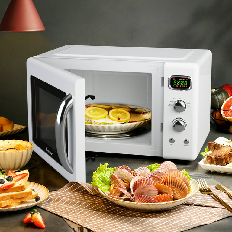 Microwave Oven 0.9-Cu. Ft. 900-Watt with Pull Handle, LED Lighting, Child  Lock, White Home appliance Home applicances Hogar y co - AliExpress