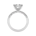 thumbnail image 3 of Ammo Jewel 2.3 Ct Princess Cut Lab Created Diamond Engagement Ring - 14K White Gold Plated Prong Setting - Wedding Ring for Women - Ideal for Celebrating Love, Commitment and Special Moments, 3 of 3