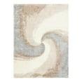thumbnail image 3 of Unique Loom Soft Touch Shag Collection Area Rug - Selin (9' x 12' Rectangle Khaki/Ivory), 3 of 7