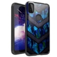 thumbnail image 1 of DALUX MetKase Hybrid Slim Phone Case Compatible with T-Mobile REVVL 4G (2020) - Blue Camo Badge, 1 of 3
